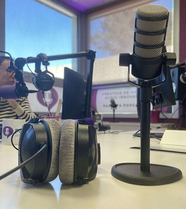 Équipe de production en studio