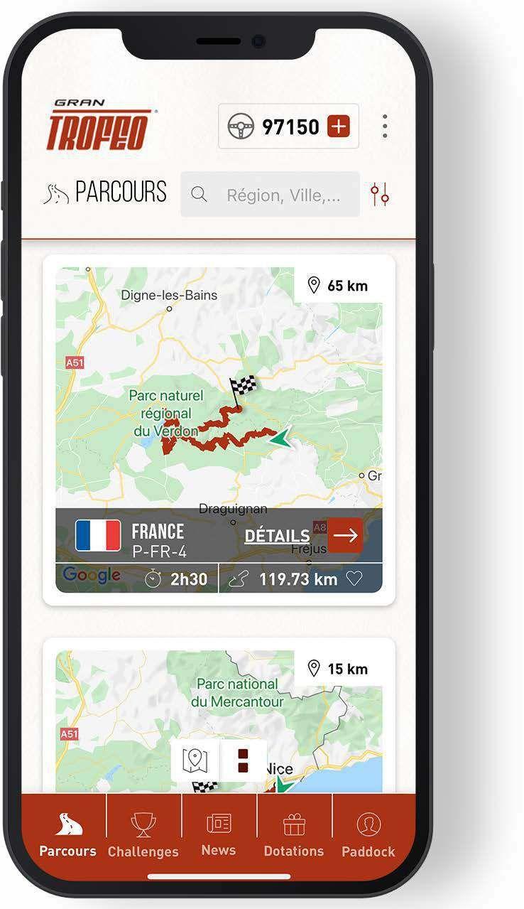 GranTrofeo : application mobile de rallye de régularité